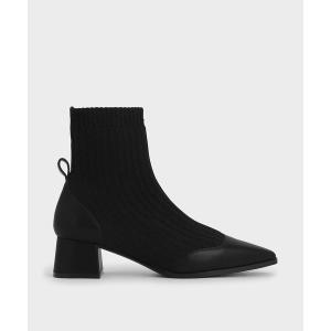 ブーツ ニットアンクル ソックスブーツ / Knit Ankle Sock Boots