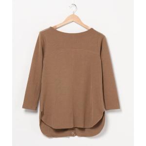 tシャツ リブ切替TOPS レディース