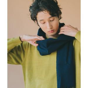 マフラー カシミヤブレンドマフラー/ユニセックスで使えるチェック＆無地11色バリエーション！