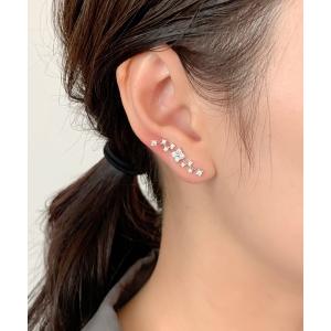 価格は安く ゴールド ジルコニア ビジューバー パールピアス 高見え シンプル フォーマル ピアス 両耳用