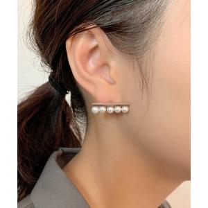 ピアス 5連パールピアス レディース