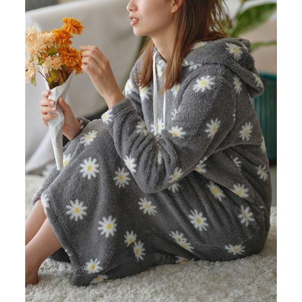 ルームウェア 部屋着 「まるで着る毛布/温活」ボアルームウェアマキシワンピース レディース