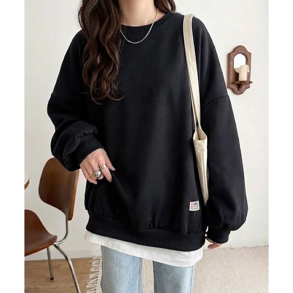 トレーナー スウェット 「JaVaジャバ コラボ」ボリューム袖 冬も使える 裏起毛 ビッグシルエット...