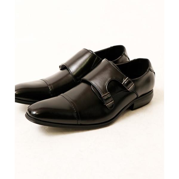 ビジネスシューズ AAA+ ストレートチップダブルモンク ドレスシューズ メンズ