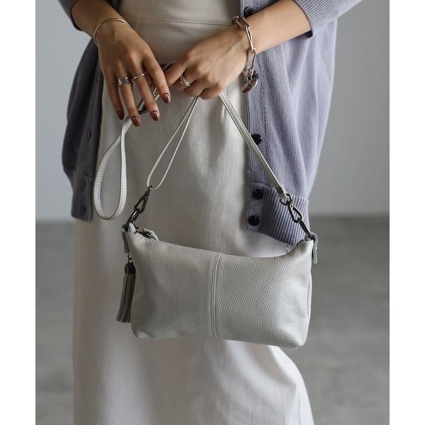 ショルダーバッグ バッグ 「グッシオレザー」本革　ミニショルダーバッグ　タッセル付き　クロスボディ　...