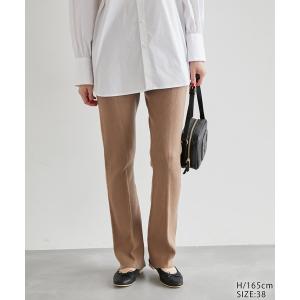パンツ 「emur」リブニットパンツ レディース