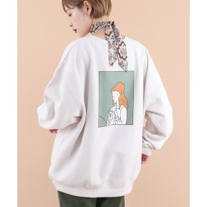 スウェット 裏起毛ジョンプリントスウェット