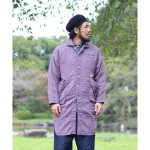 ステンカラーコート メンズ 「ネイタルデザイン」SHOP COAT BIG GAUZE｜zozo