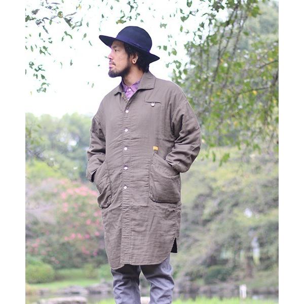 ステンカラーコート コート 「ネイタルデザイン」SHOP COAT BIG GAUZE メンズ