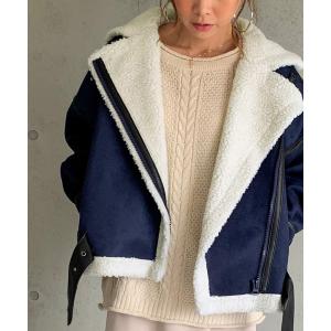 コート ムートンコート フェイクムートンショートジャケット