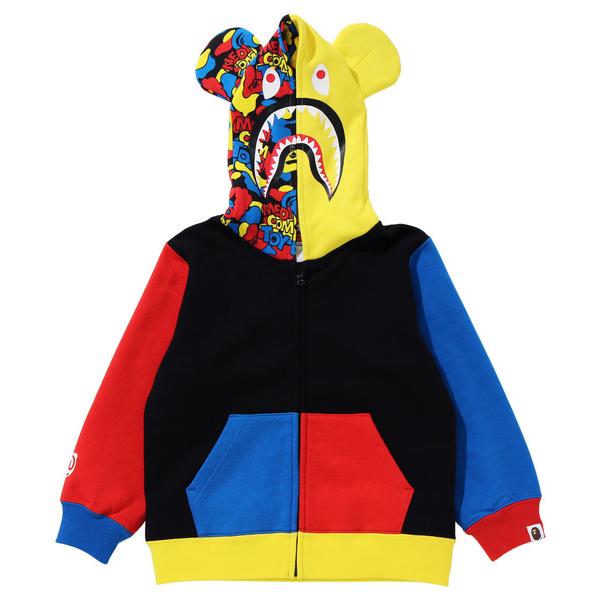 パーカー  MEDICOM TOY BE@R SHARK FULL ZIP HOODIE (KIDS...