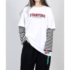 フェイクレイヤードtシャツ レディーストップス の商品一覧 ファッション 通販 Yahoo ショッピング