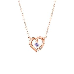 4℃（ヨンドシー） ネックレス K10 ピンクゴールド ダイヤモンド