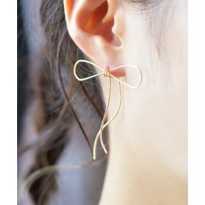 ピアス F＆D : ナローリボンピアス レディース