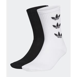 靴下 トレフォイルカフ クルーソックス 2足組 / アディダスオリジナルス