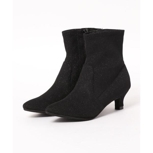 ブーツ ストレッチショートブーツ レディース