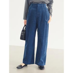 パンツ タックワイドコーデュロイパンツ《COTTON USA》