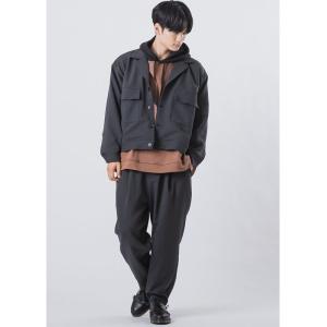 セットアップ ルーズシルエットセットアップ  CPOブルゾン+ワイドパンツ メンズ