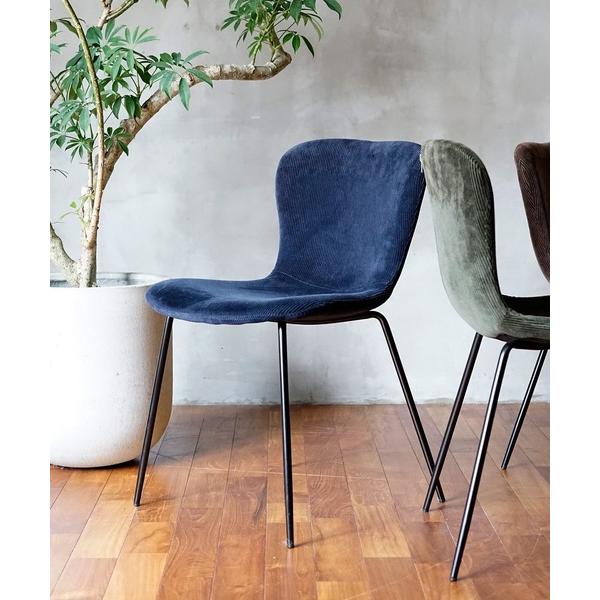 家具 レディース zip design chair corduroy NAVY / デザインチェア ...