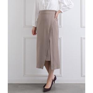 スカート ≪2020AW新作≫スリットデザインナロースカート