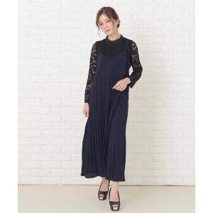 Lace Ladies（レースレディース） ワンピース 花柄フレア 長袖ロング
