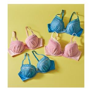 ブラジャー ショーツセット デイジーシャワー 夢みるブラ ライト ブラ＆ショーツセット「A，B，C，Dカップ」AMST1260 WHU3+Hikini