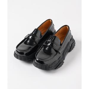 ローファー チャンキーソールローファー