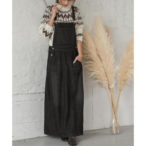ワンピース ジャンパースカート ロング丈ジャンパースカート