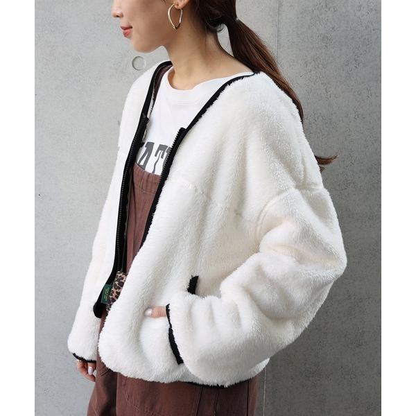 ブルゾン アウター ボアブルゾンインナージャケット レディース