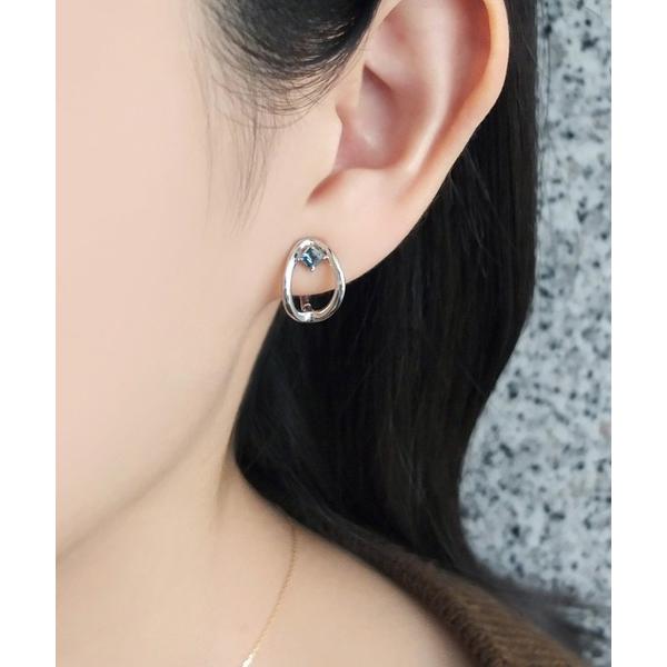 イヤリング 「ZOZO限定」「 フワットイヤリングス」 クリップイヤリング サークル ( SV) レ...