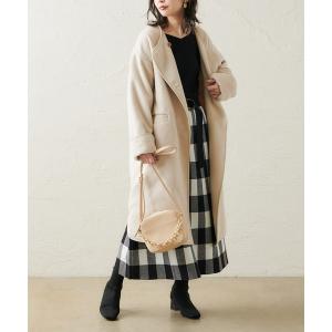 ワンピース 【WEB限定】チェック柄ジャガードお上品ニットワンピース