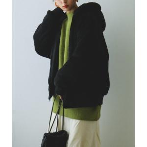 ブルゾン アウター リバーシブルフード付きボアブルゾン ジャケット MA-1 20AW レディース