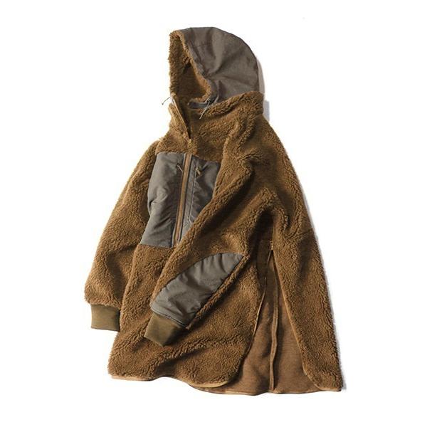 コート アウター WHITE BUFFALO LIGHT BOA HOODY LONG レディース ...