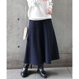 スカート SHIPS any: ジャージメルトン サーキュラー スカート◇