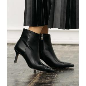 ブーツ ポインテッドトゥショートブーツ レディース