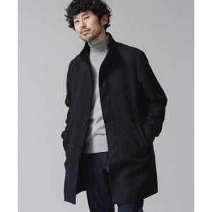 コート ジャケット ：ウールミックススタンドカラーコート メンズ