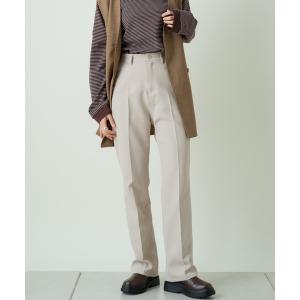 スラックス パンツ 「WEB限定サイズ0あり」ハイウエストカラーバリエスラックスパンツ レディース