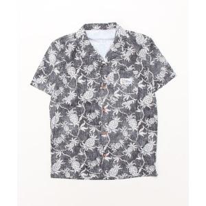 水着 【reyn spooner/レインスプーナー】メンズアロハ（パイナップル） ラッシュガード　ハイブリッド