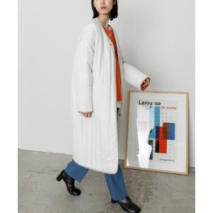 アウター キルティングロングコート