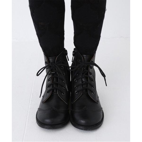 ブーツ 「POMPKINS / ポプキンズ」編み上げショートブーツ キッズ 子供 男の子 女の子