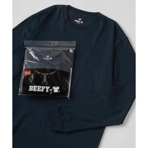 tシャツ 「Hanes/ヘインズ」 BEEFY 1P ロングTシャツ メンズ レディース
