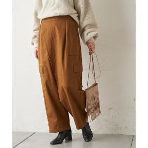 パンツ カーゴパンツ ラップ風タックカーゴパンツ