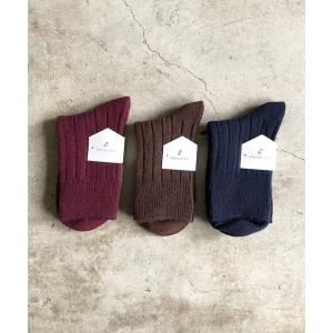 靴下 SZT:レディース　3足セット　グラデーション　リブソックス　モノトーン系　ウォームカラー系