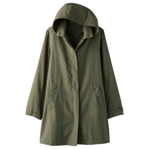 コート アウター ポケッタブルはっ水コート レディース