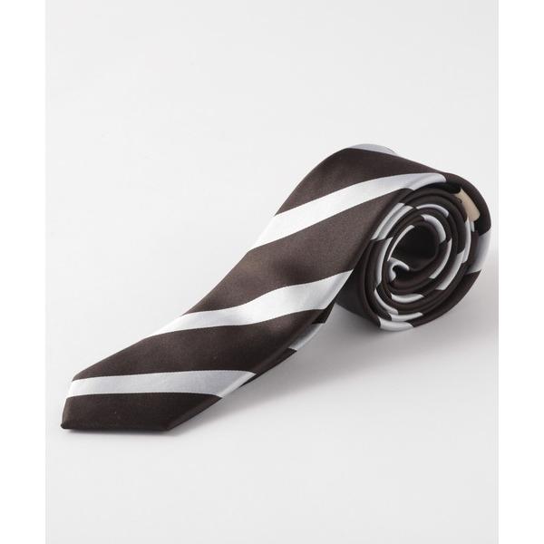 ネクタイ レジメンタル ストライプ ピュアシルク100% ネクタイ ナロータイ