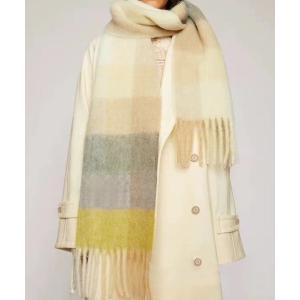 ストール マフラー 大判ミックスカラーフリンジストール マフラー レディース