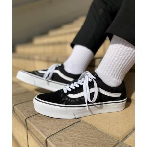 スニーカー VANS ヴァンズ OLD SKOOL PLATFORM オールドスクール プラットフォーム VN0A3B3UY28 BLACK/WHIT
