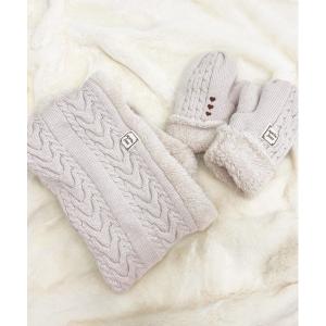 マフラー スヌード＋手袋セット