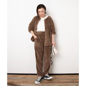 セットアップ 【WEB限定】リラックスフリースセットアップ(カーディガン×パンツ)