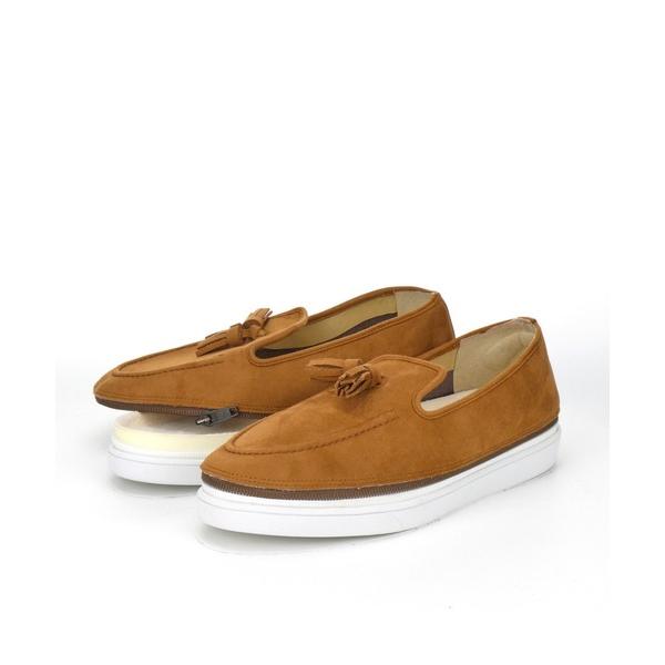 ローファー スエード タッセルローファー レディース メンズ